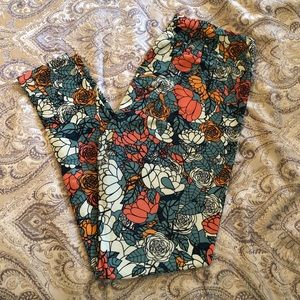LuLaRoe Leggings fall floral print